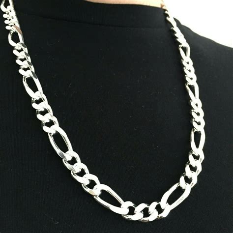 figaro gucci link chains 925|925 Sterling Silver Figaro Marina Link Chain .